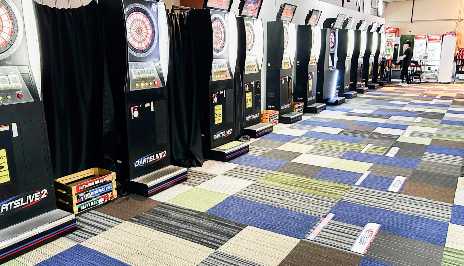 Tile Carpet Installation Project for Pool Hall by Honpo